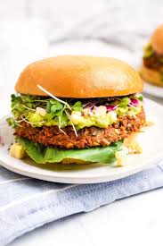 The California Corn & Paprika Burger